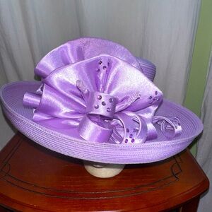 Deborah Fashions Elegant Women’s Church Hat - Purple
